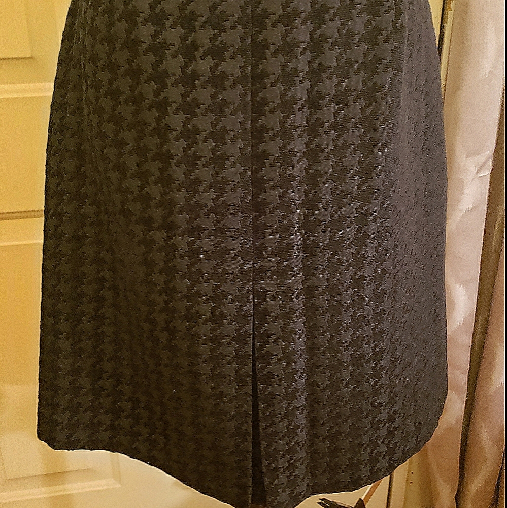 Brooks Brothers Houndstooth Lined Skirt
